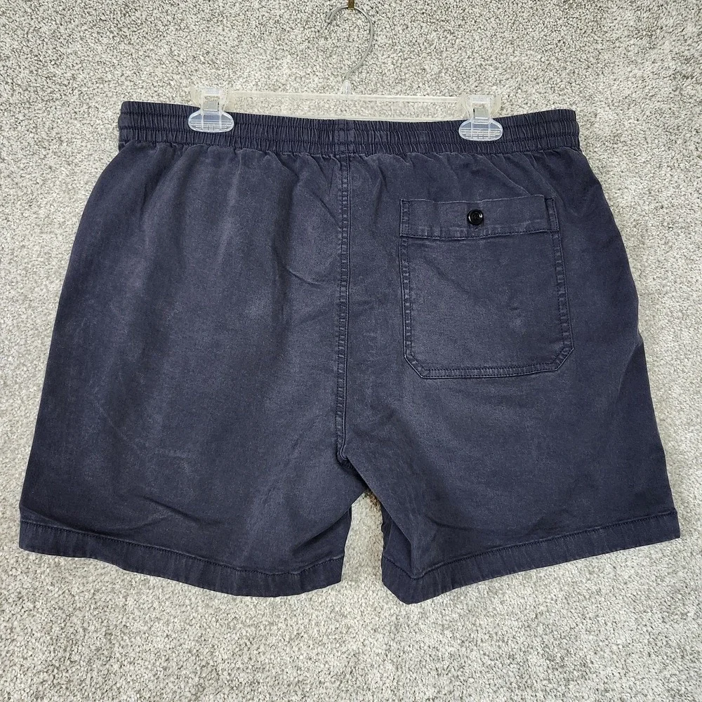 Todd Snyder Shorts Mens 37 Blue Chino 6 Inseam Elastic Waist Drawstring Stretch